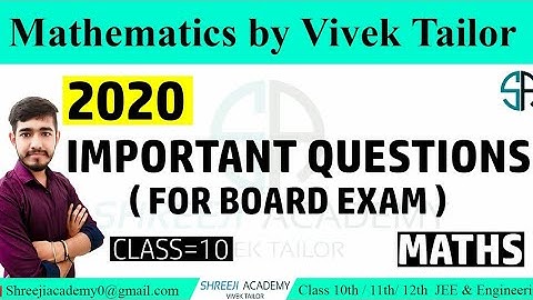 Important Questions/class10/rbse(English&Hindi medium)/maths exam 2020/chapter1to18/By: Vivek Tailor
