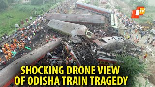 Heart-Wrenching Aerial Visuals Of Train Catastrophe In Odisha’s Balasore