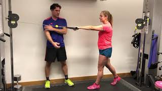 Single arm cable pulls (Swim and Run strength)