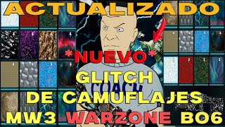 *NUEVO* WARZONE NUEVO GLITCH PARA TENER CUALQUIER CAMUFLAJE MW2/MW3 EN TODAS TUS ARMAS T4 RECARGADA
