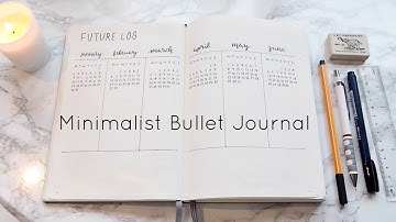 My Minimalist Bullet Journal Set Up