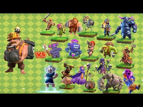 Clash of Clans | Super Miner vs All Troops in coc | Epic Battle | # ...