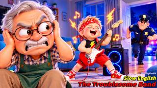 😱 Henry's Rock Band Was TOO LOUD… Then the POLICE Came! 🚔 | Slow English (A2)