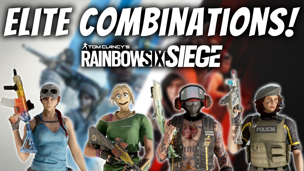 My Elite Skin Combinations | Rainbow Six Siege Crystal Guard - YouTube