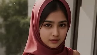 Asian Muslim Girl In Her Balcony 4K Ai Photoshoot