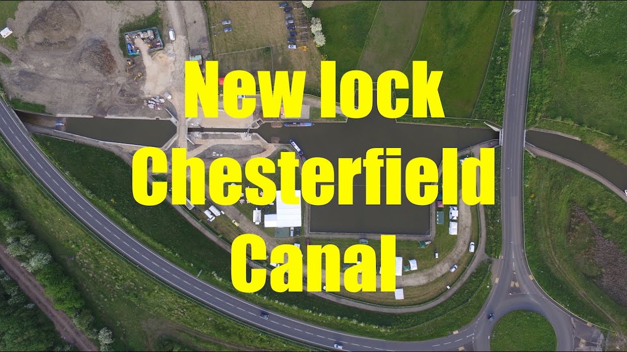 Chesterfield Canal new lock opening dji phantom 3 advanced - YouTube