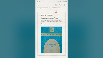 NSOU BDP 1st yr EEG-1  suggestion  ||  bdp final exam suggestion 2021  || English Literature NSOU