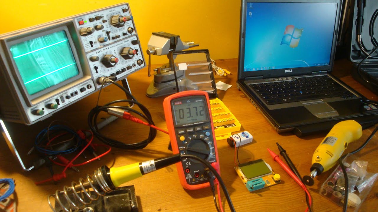 New Workbench, Scope, Component Tester, DMM, Laptop and more - YouTube