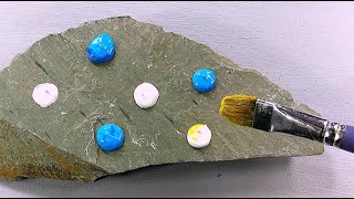 Simple & Easy Acrylic Painting on Stone｜Step by Step
