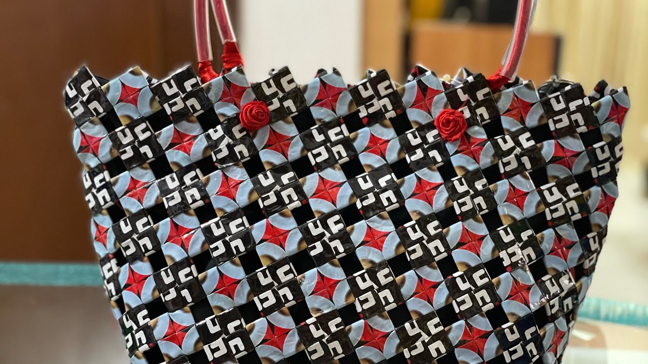 七个咖啡袋就可以想象你要的包包 (二） You can imagine the bag you want with 7 coffee bags（2）