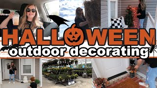 2023 OUTDOOR DECORATING | HALLOWEEN PORCH DECORATING | FALL DECORATING | Lauren Yarbrough