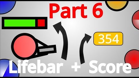 Make a Shooter Game in Scratch! PART 6 - LIFEBAR + SCORE
