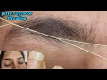 perfect eyebrow threading tutorial