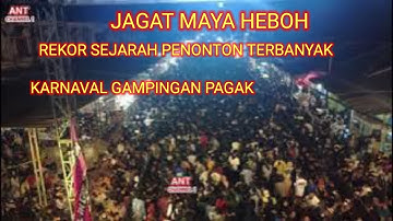 BIKIN HEBOH JAGAT MAYA KARNAVAL GAMPINGAN PAGAK 2025 PENONTON TEMBUS LUAR NEGERI DRONE video