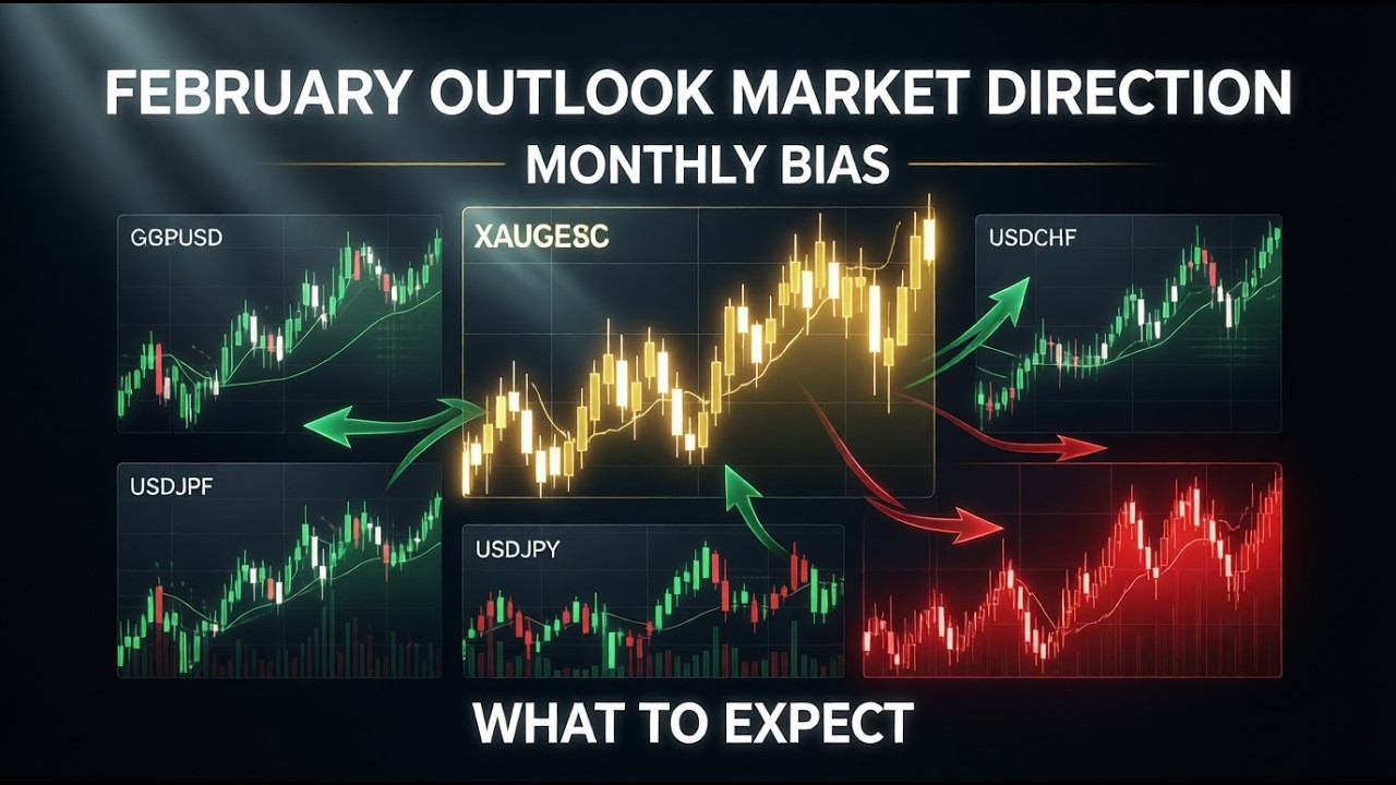 February Forex Market Outlook 📊 | XAUUSD, DXY, GBPUSD, USDCHF & USDJPY