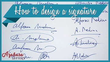 ✍️ How to DESIGN a STILISH and ELEGANT SIGNATURE
