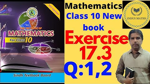 Math class 10 chapter 17 exercise 17.3 Q:1&2/sets and function sindh board math