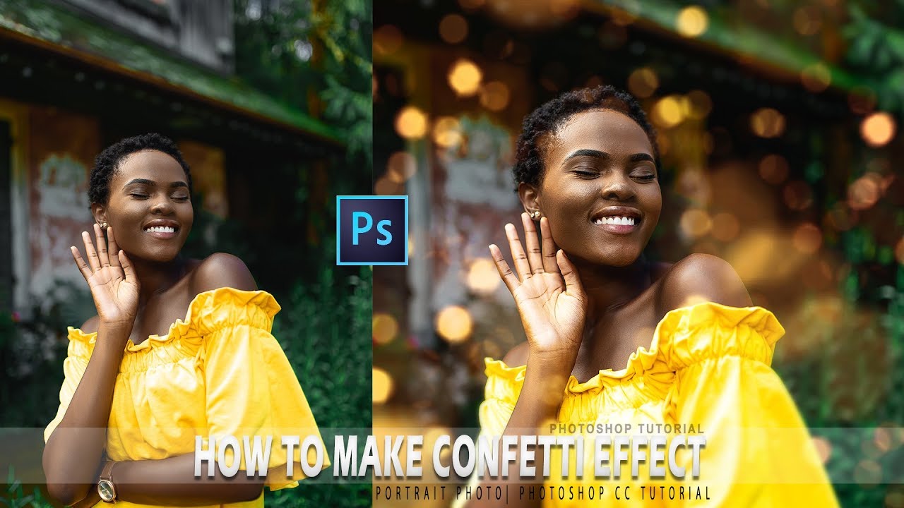 How To Make Confetti Effect On Portrait CC Tutorial Bokeh