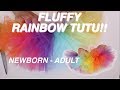 Diy no sew rainbow tutu using tulle fabric