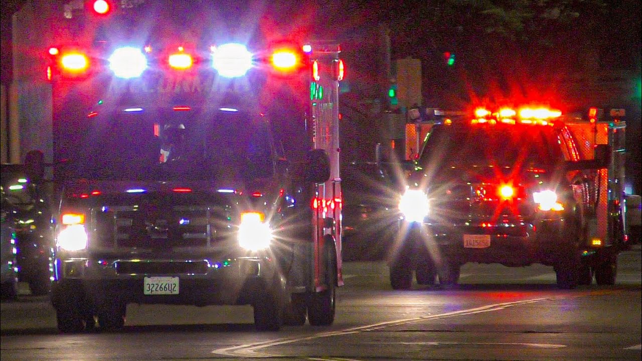 LACoFD Squad 171, Squad 172, & McCormick Ambulance Transporting 