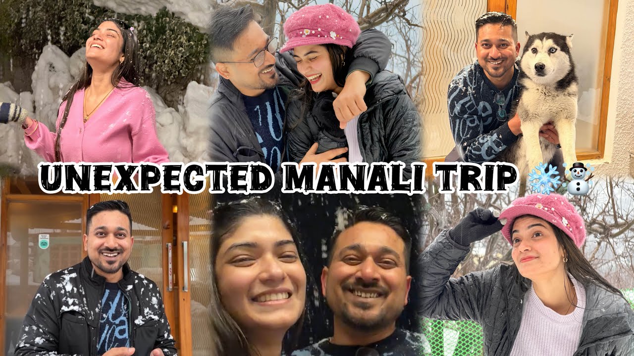 ✨ Unexpected Manali Trip | Turned Into a Snowfall Dream| ❄️☃️ #arjaan #love #subscribe #vlog 