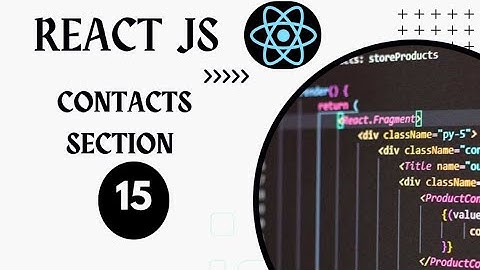 Lesson 15. Contact Section | React JS | Web Development | Sahalsoftware | Somali ku baro