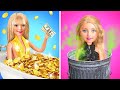 Rich vs poor total dolls makeover  dreams come true tiny crafts vs expensive gadgets by 123 go