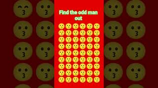 find the odd man out#viral#art#emojichallenge#emojyfind#emoji#quiz