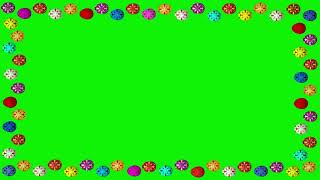 Green Screen Frame Easter Eggs - Рамка Пасхальные Яйца Хромакей