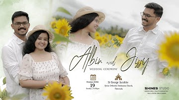 ALBIN  ❤️  JISSY  / WEDDING CEREMONY : 19 - 10- 2025 : SHINES STUDIO KALLISSERY