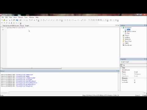 Roblox Lua Tutorials 1 Using Scripts In Studio Youtube - day 1 lua scripting roblox studio