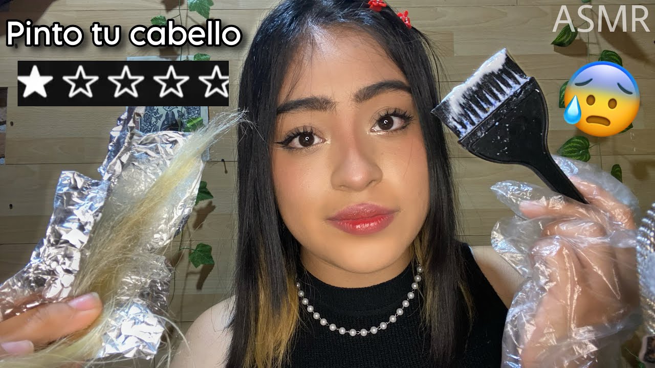 ASMR tinte en el peor salón de belleza de la ciudad 🤢