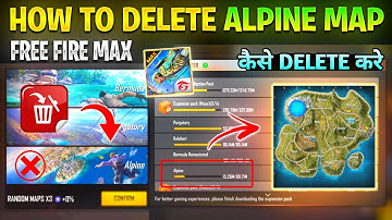 How To Delete Alpine Map In Free Fire Max | Alpine Map Delete Kaise Kare | How To Remove Alpine Map