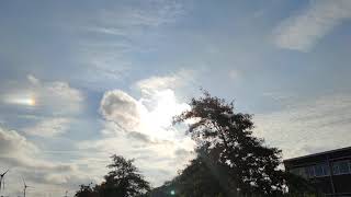 Upside down rainbow in Belgian clouds