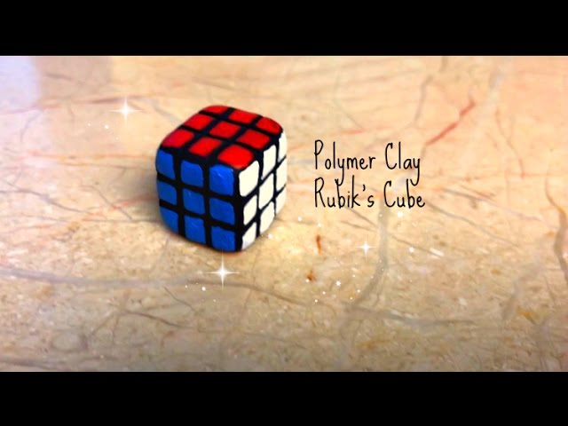 MINIATURE RUBIK'S CUBE ☞ DIY Polymer Clay Tutorial 