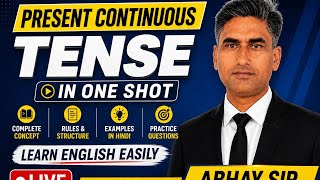 Present Continuous Tense Complete Chapter in One Video | English Grammar