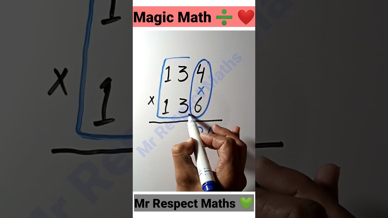 Fast Multiplication Trick Interesting Math Tricks Mathtricks Maths