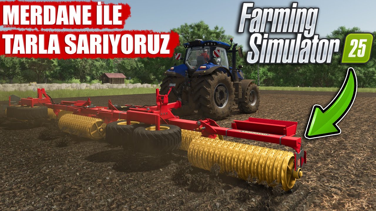 TARLA SARMA !! MERDANE İLE TARLA SARMA İŞİ YAPIYORUZ #5 | FARMING SIMULATOR 25 !!