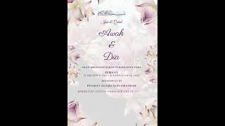 KAD KAHWIN DIGITAL MURAH | VIDEO KAD JEMPUTAN / KAD KAHWIN / INVITATION CARD