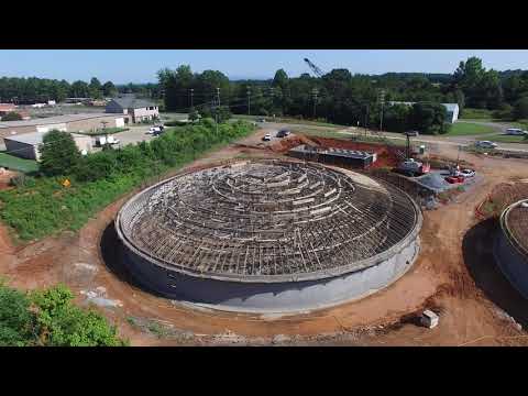 Progress Flyover of the City of Shelby Water Treatment Plant (7/25/2019)