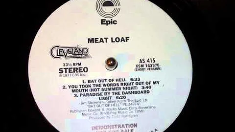Meatloaf Paradise By the Dashboard Light Short Version