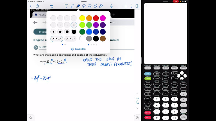 Degree and leading coefficient of a polynomial calculator