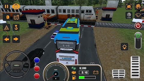 Mobile Bus Driving Simulator :2019 - The Bus Goes To Yogyakarta - Bus Game - Android Gameplay