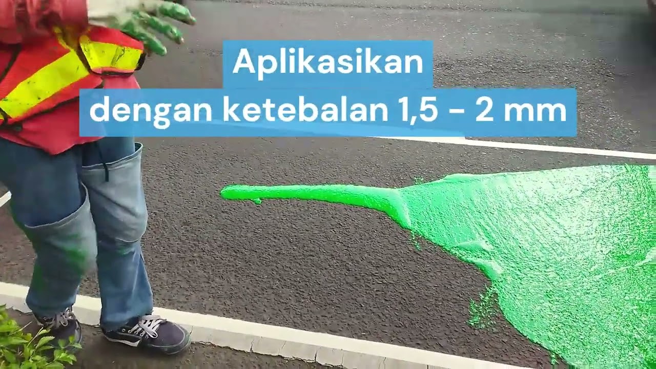Cat Marka Jalan Coldplastic Pembuatan Jalur Sepeda Merk SURYALINE