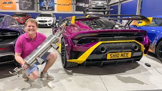 NEW EXHAUST! Lamborghini Huracan STO Modification and Clio V6 Updates | SHMUSEUM VLOG 81