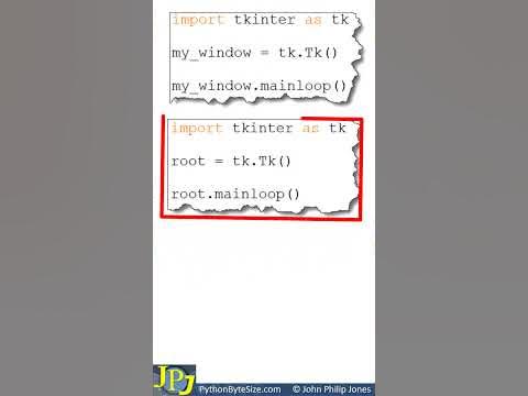 Python tkinter root window - YouTube