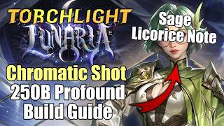 Sage Chromatic Profound 250B Build Guide | Season 12 Lunaria | Torchlight: Infinite