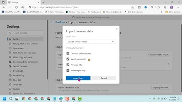 How to Import Firefox Bookmarks into Microsoft Edge in Windows 11