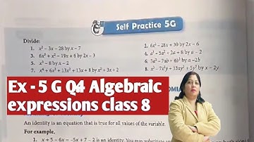 Ex-5G Q.4 ch-5 Algebraic Expressions class 8 SChand composite maths| By komal Gupta 