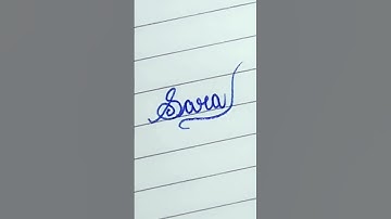 sara in cursive writing #sanahandwritting #cursivehandwritting #shortsvideo #viralshorts #names
